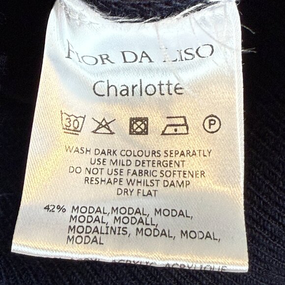 Fior Da Liso Equestrian Riding Sweater XS Size 34 Blue V-Neck Horse - Picture 9 of 11